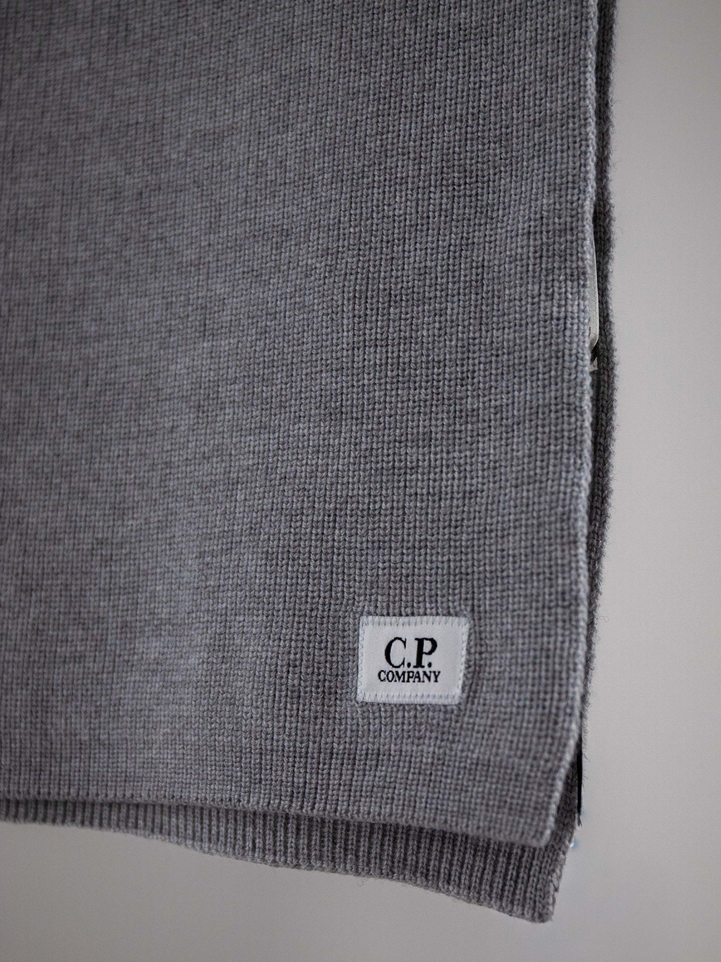 C.P. Company Sjaal Grijs Extrafine Merino Wool