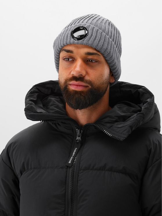 C.P. Company Muts Grijs Wool Beanie