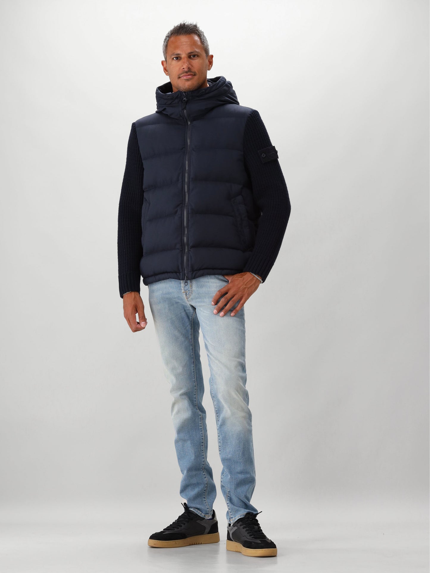 Stone Island Donsjas Blauw Ghost