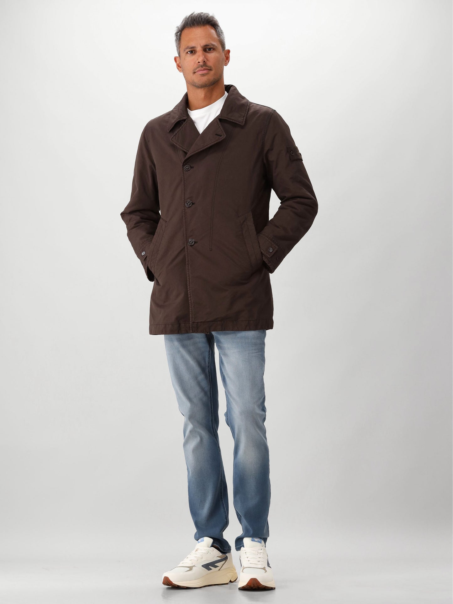 Stone Island Ghost Jas Bruin