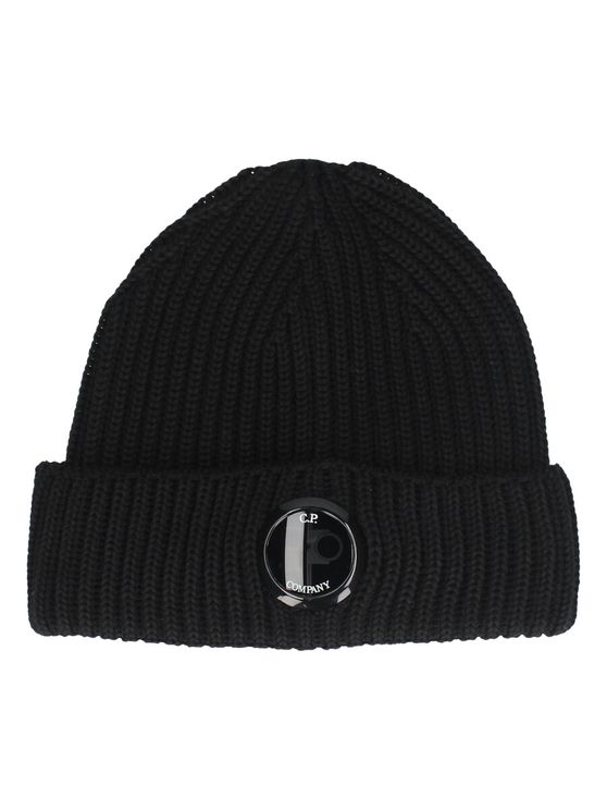 C.P. Company Muts Zwart Wool Beanie