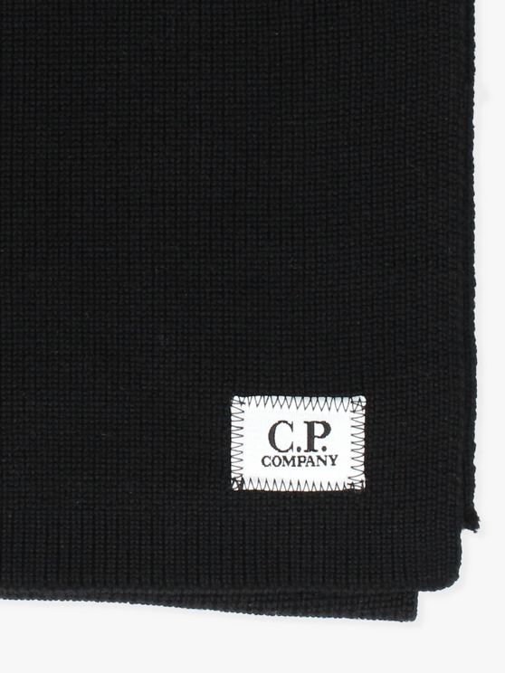C.P. Company Sjaal Zwart Re-Wool