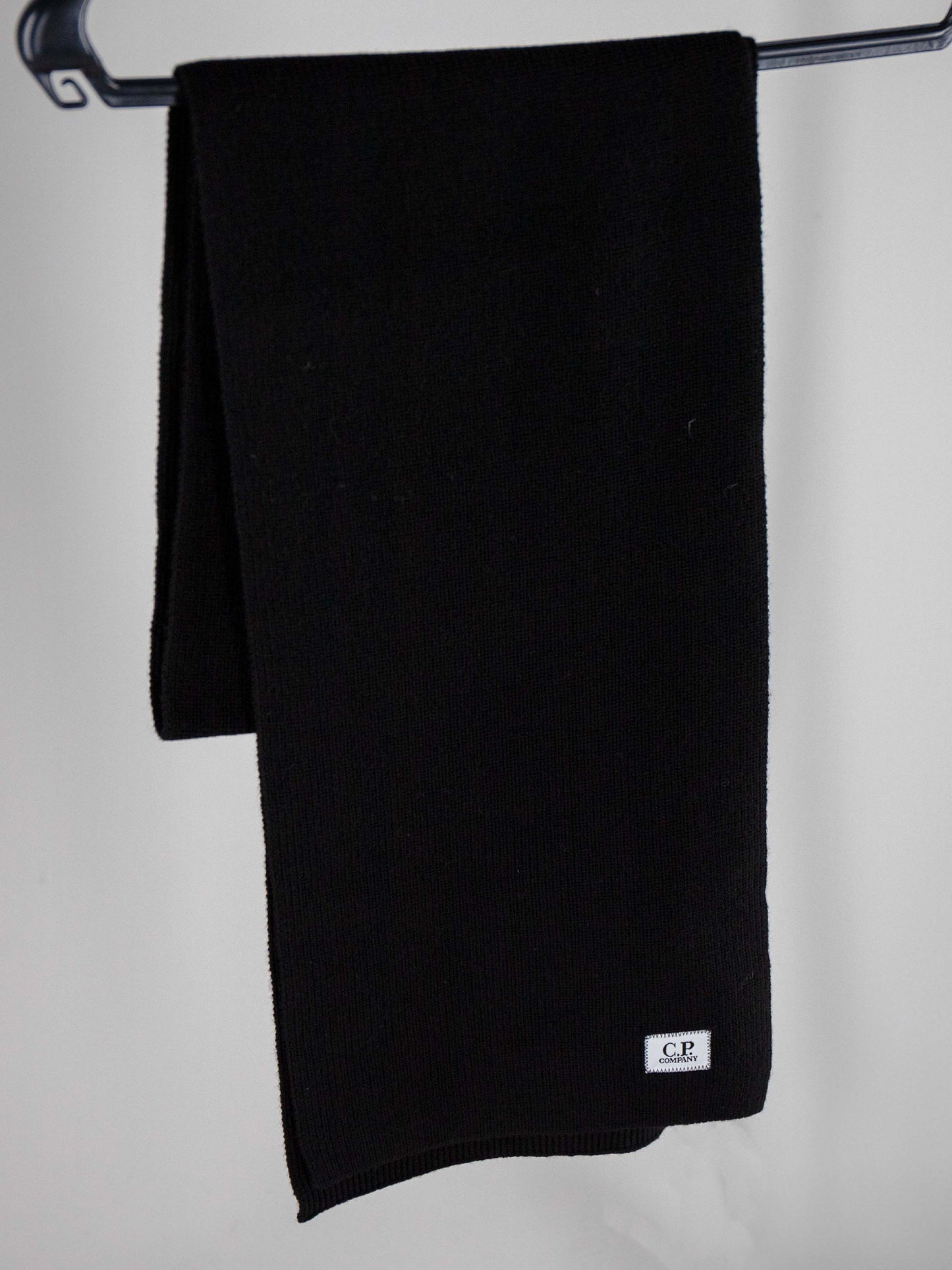 C.P. Company Sjaal Zwart Extrafine Merino Wool