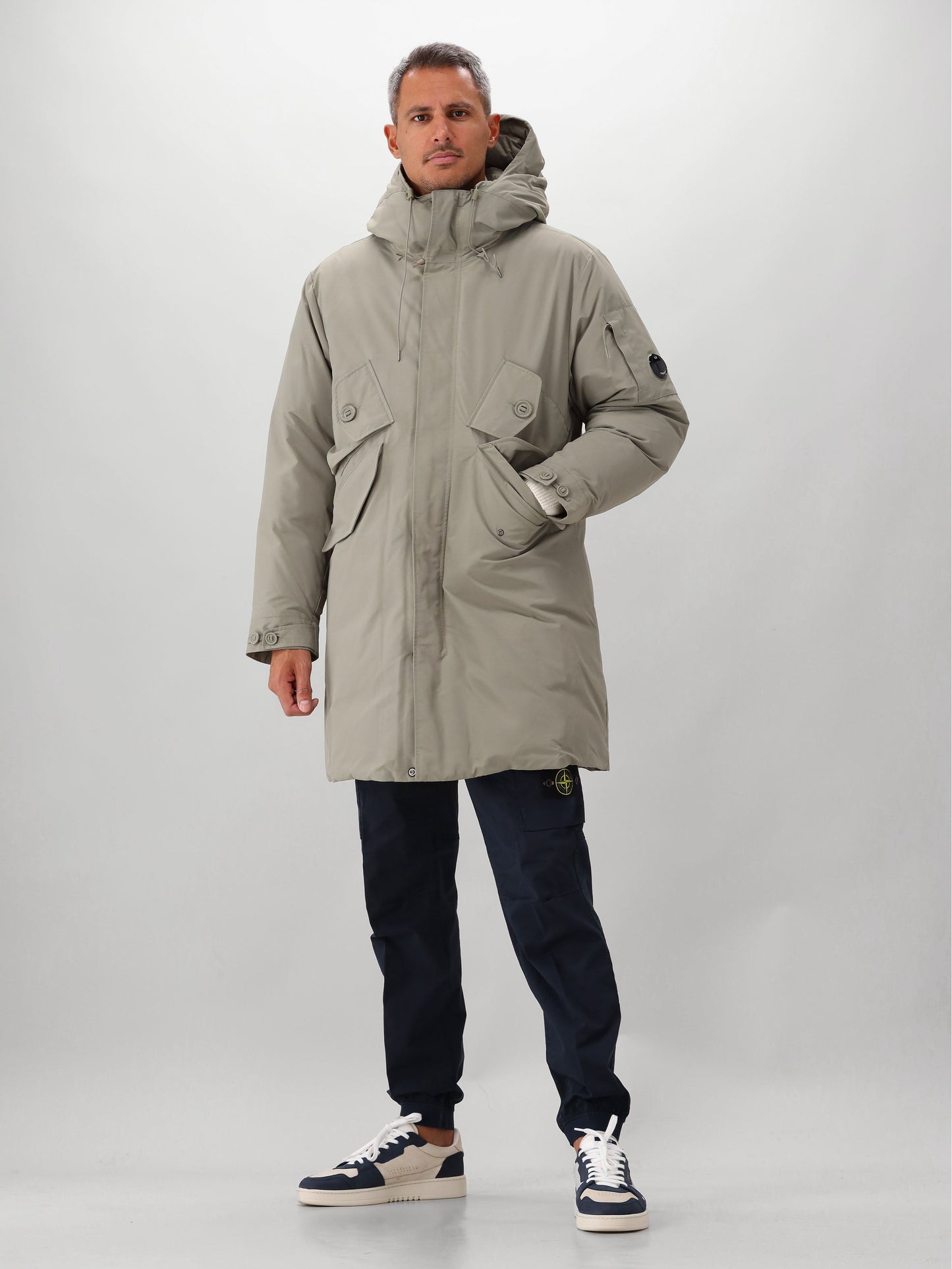 C.P. Company Jas Groen Long Jacket Recycled