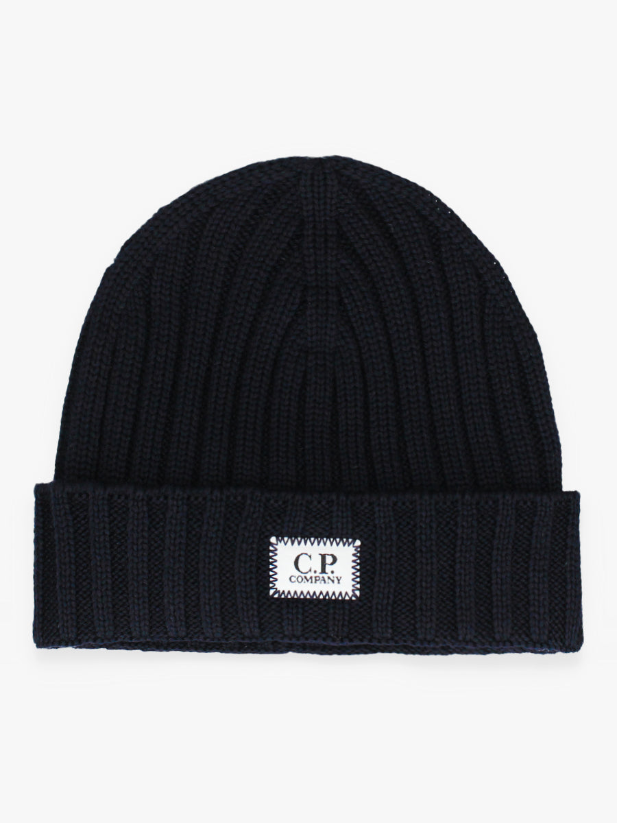 C.P. Company Muts Blauw Label Logo