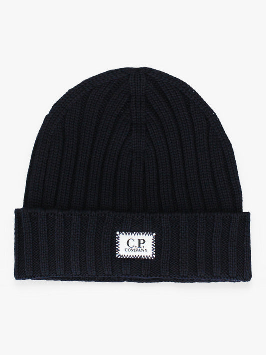 C.P. Company Muts Blauw Label Logo