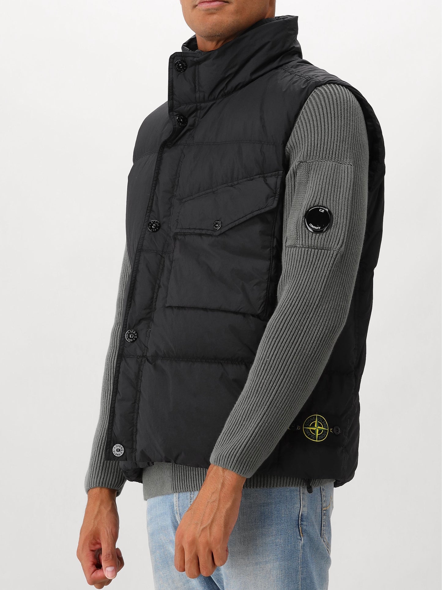 Stone Island Bodywarmer Zwart