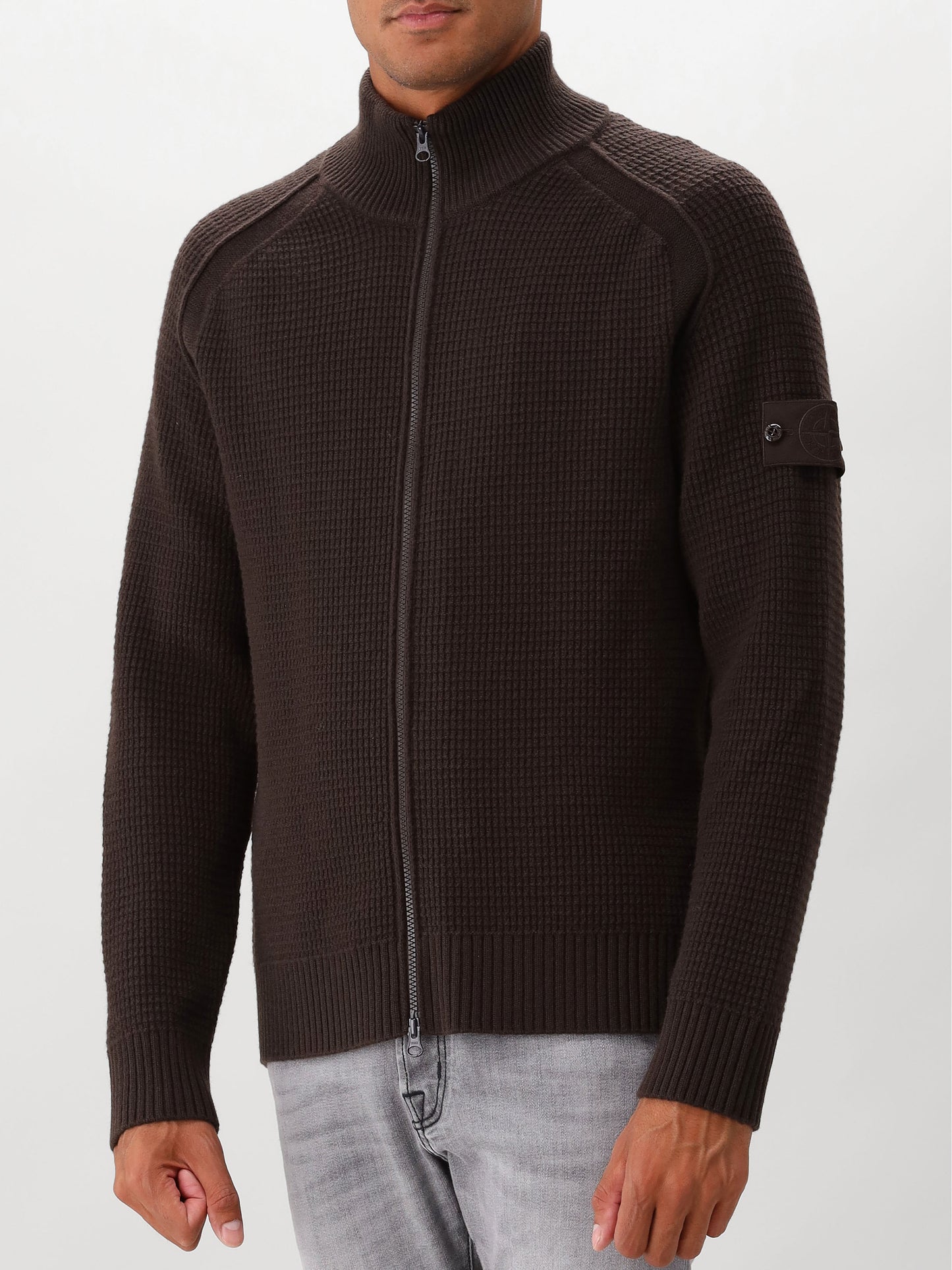 Stone Island Gebreid Vest Bruin