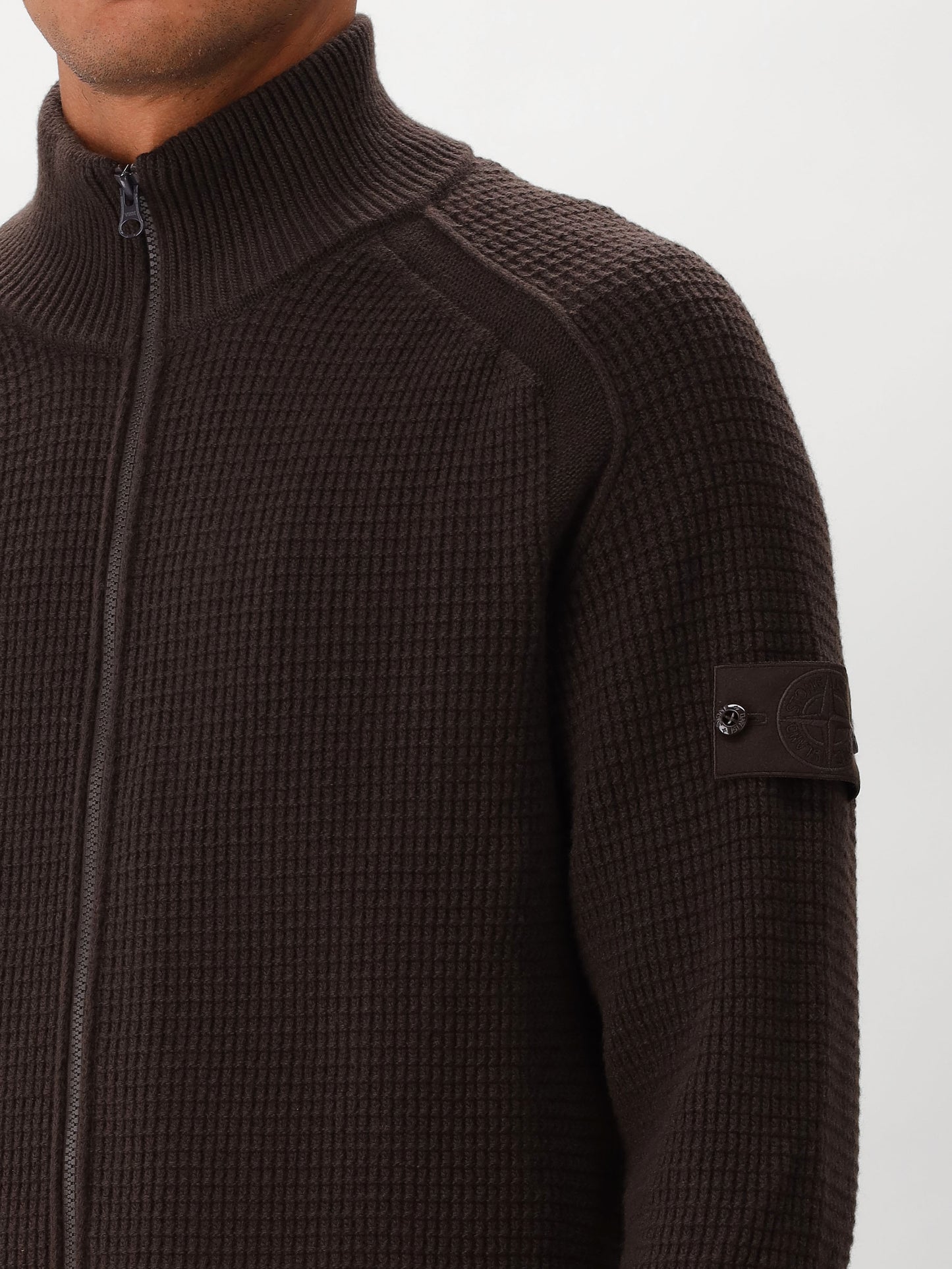 Stone Island Gebreid Vest Bruin
