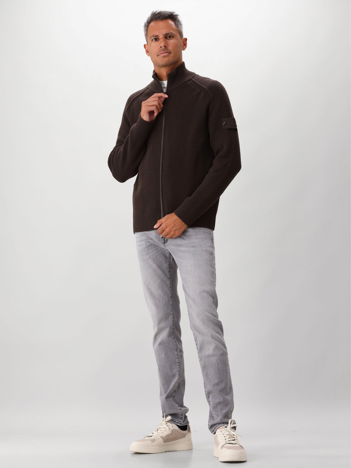 Stone Island Gebreid Vest Bruin