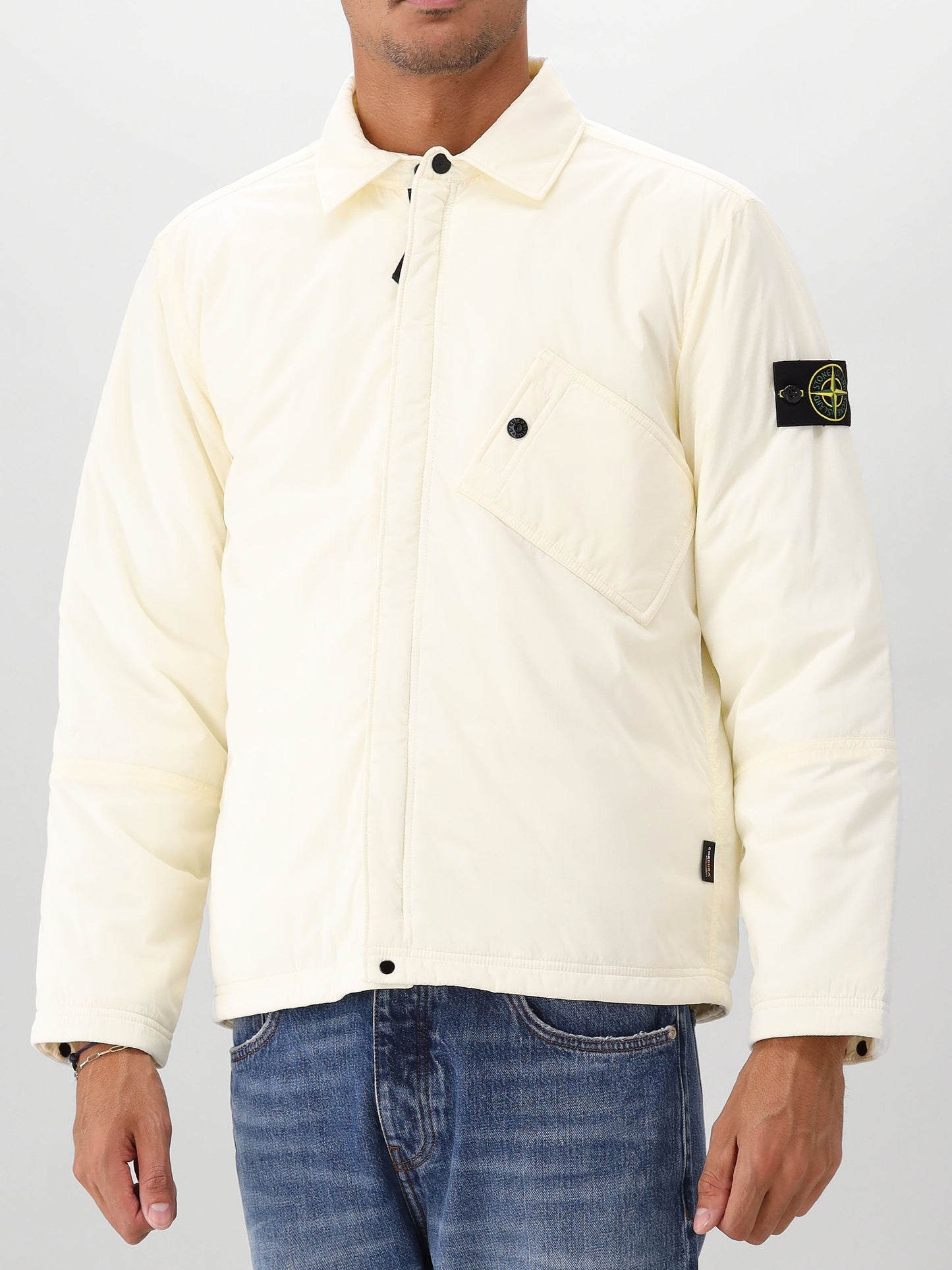 Stone Island Overshirt Gebroken Wit