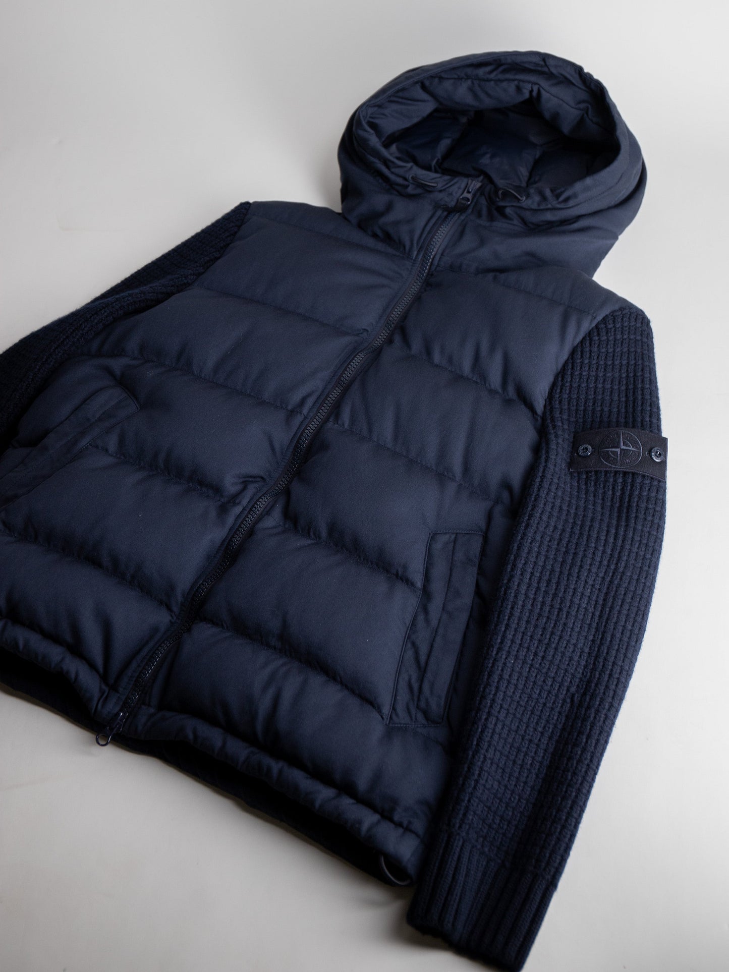 Stone Island Donsjas Blauw Ghost