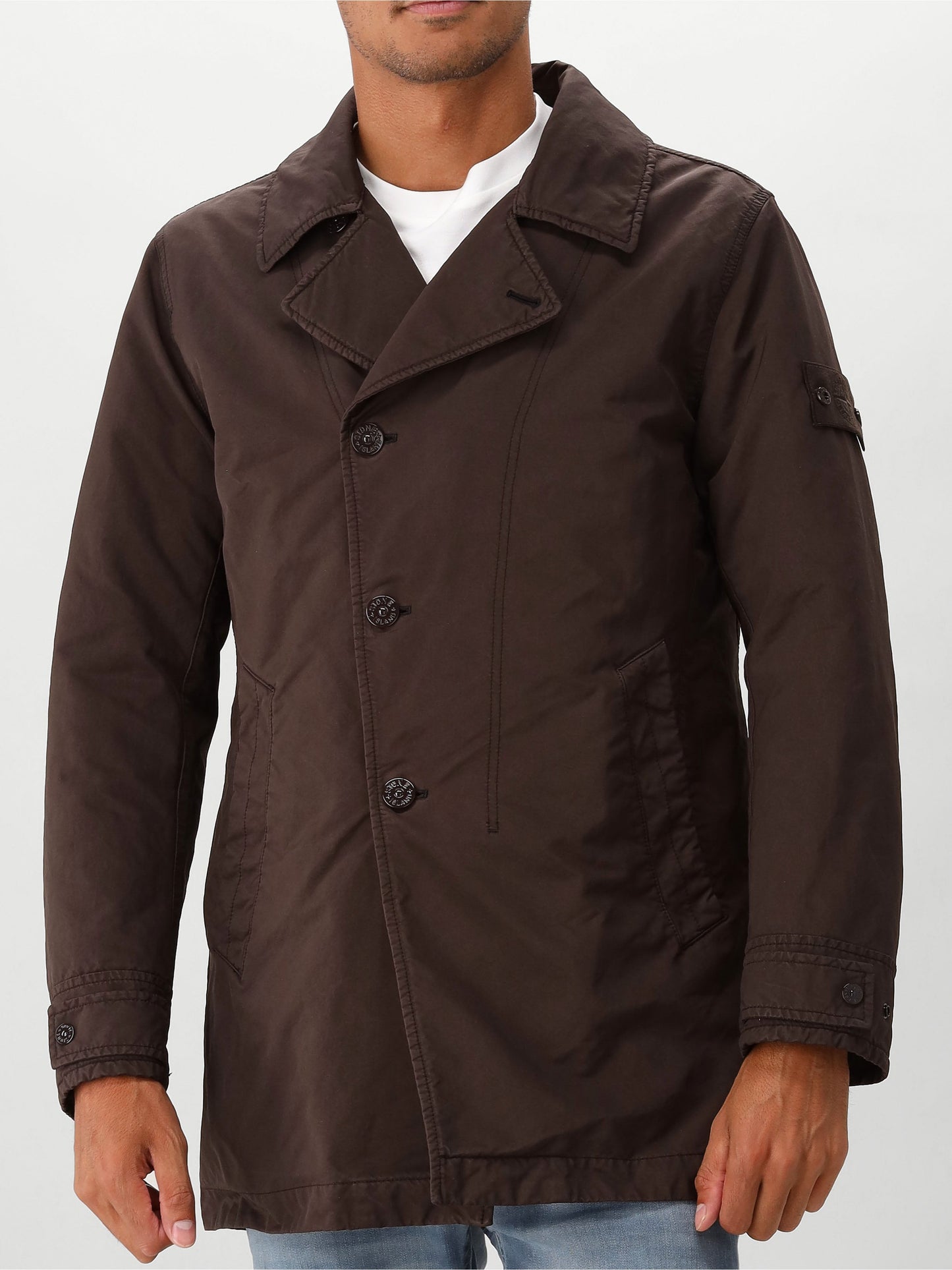 Stone Island Ghost Jas Bruin