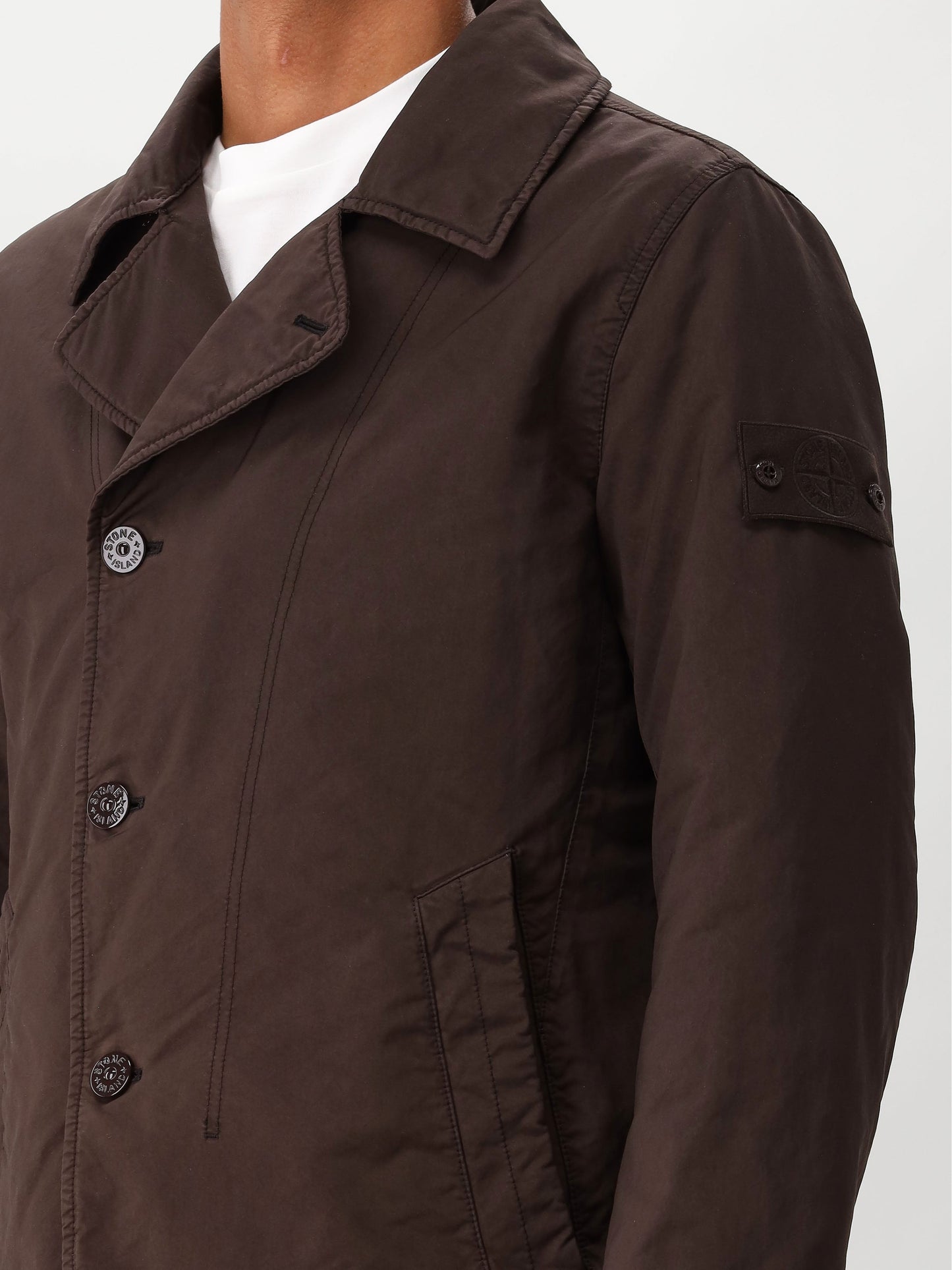 Stone Island Ghost Jas Bruin