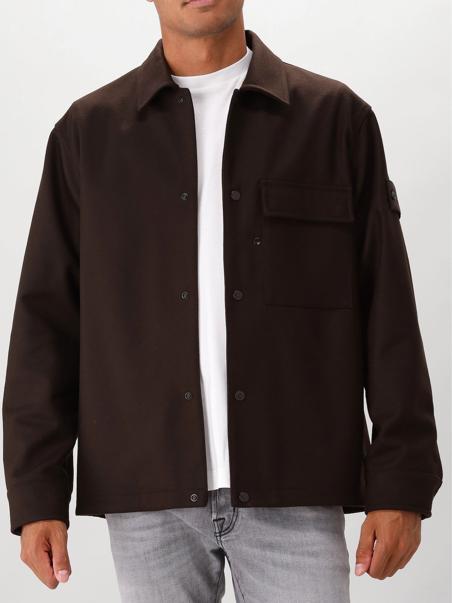 Stone Island Overshirt Bruin Ghost