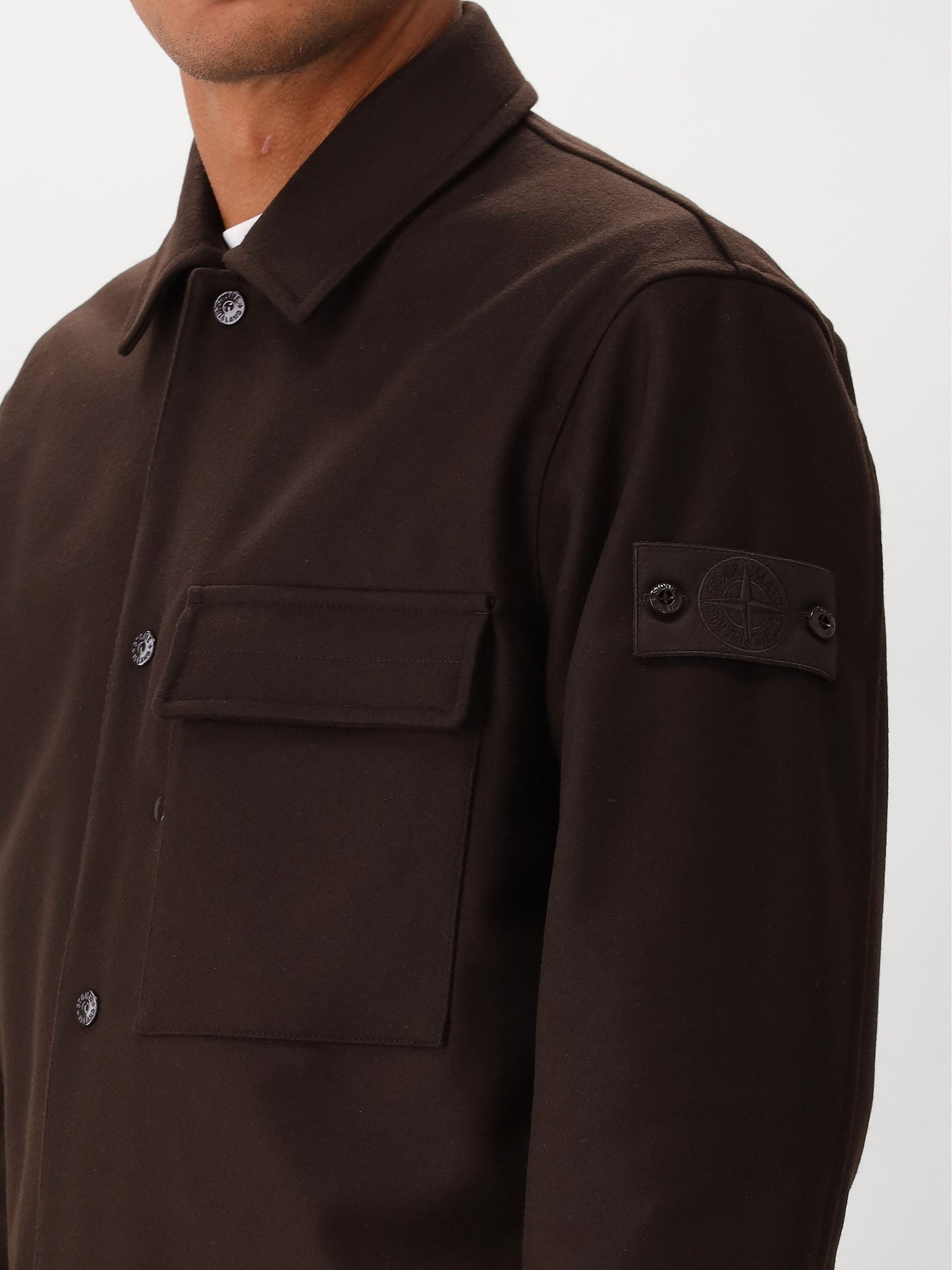 Stone Island Overshirt Bruin Ghost