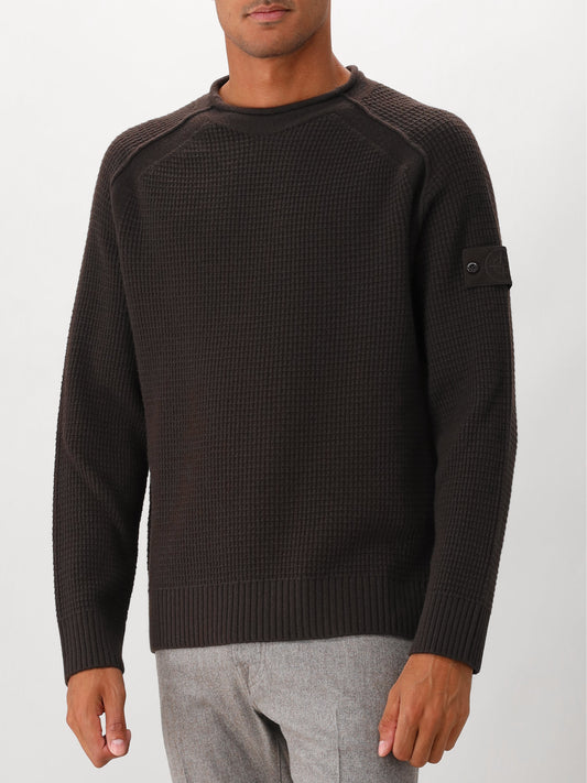 Stone Island Trui Bruin Ghost Maglia RWS