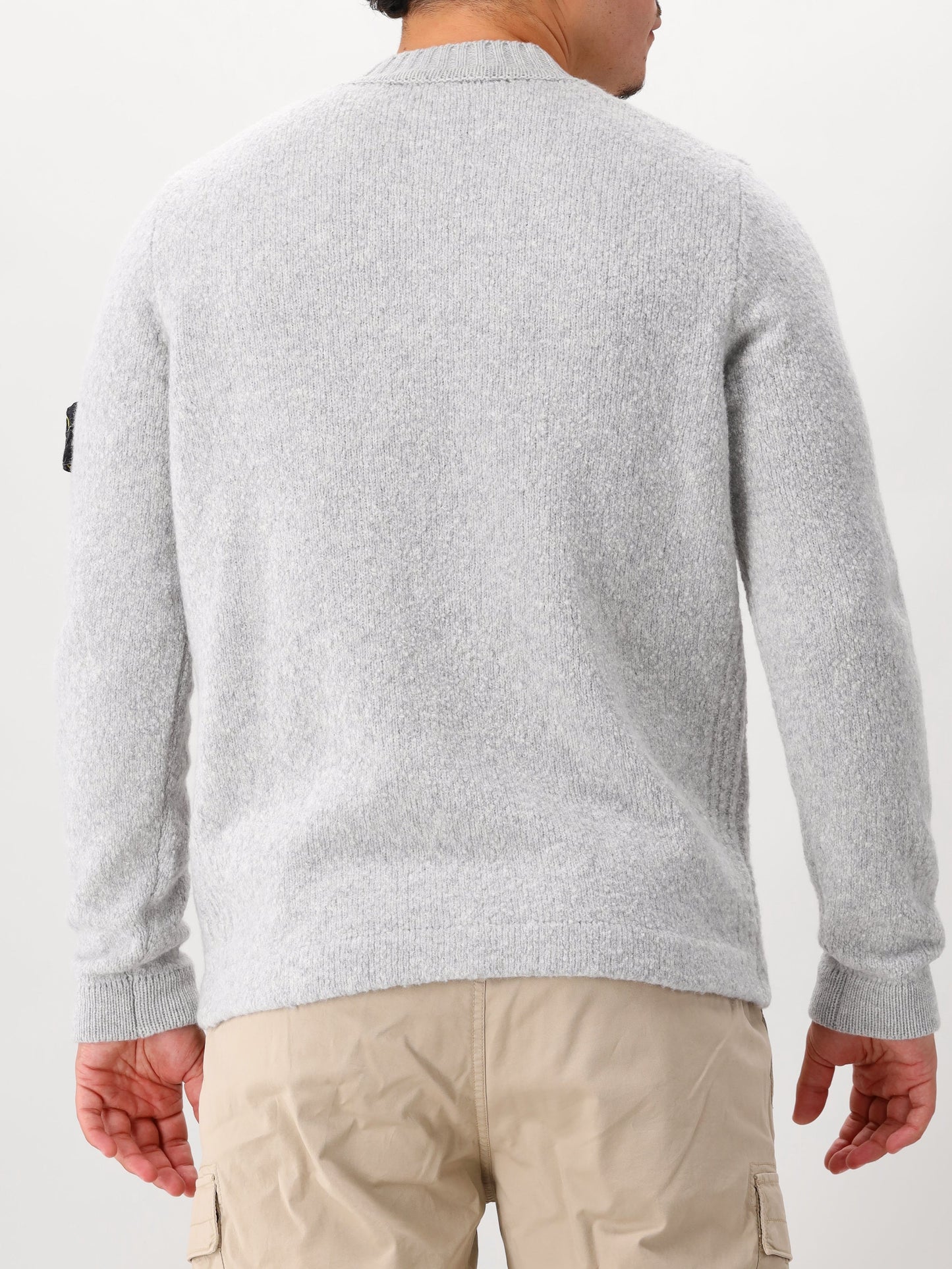 Stone Island Gebreide Trui Grijs