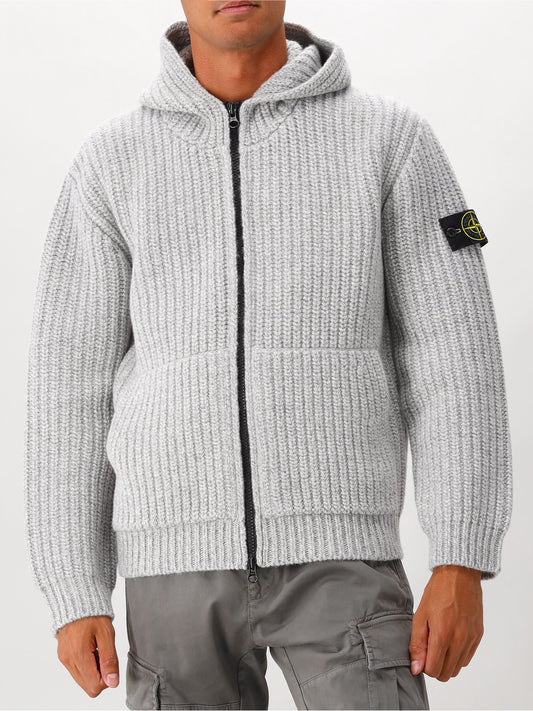 Stone Island Gebreid Vest Grijs
