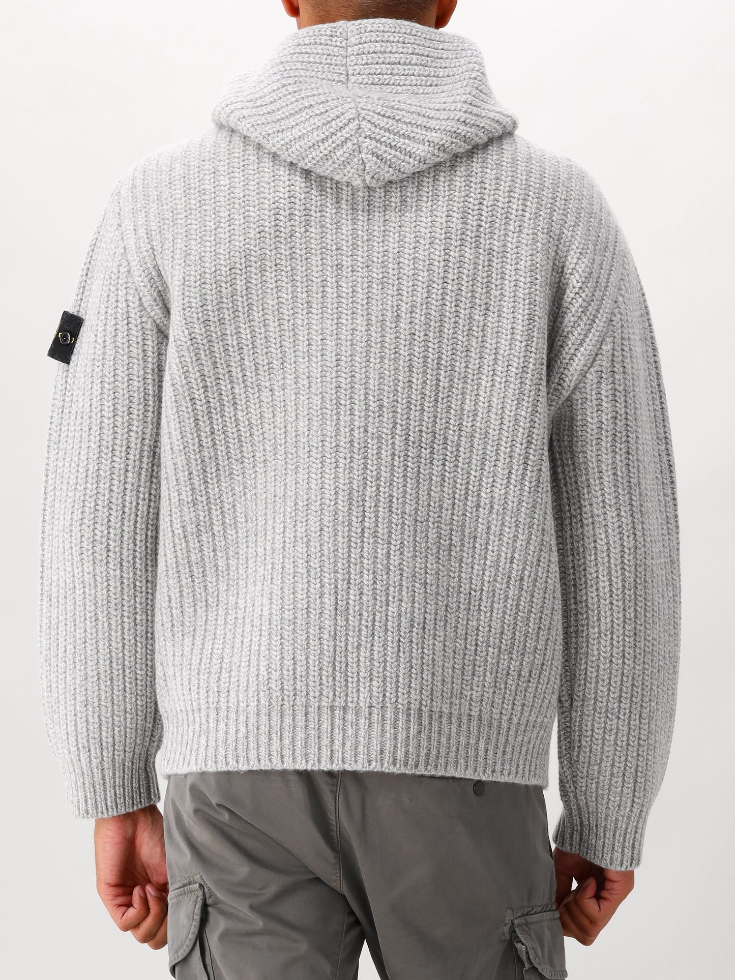 Stone Island Gebreid Vest Grijs