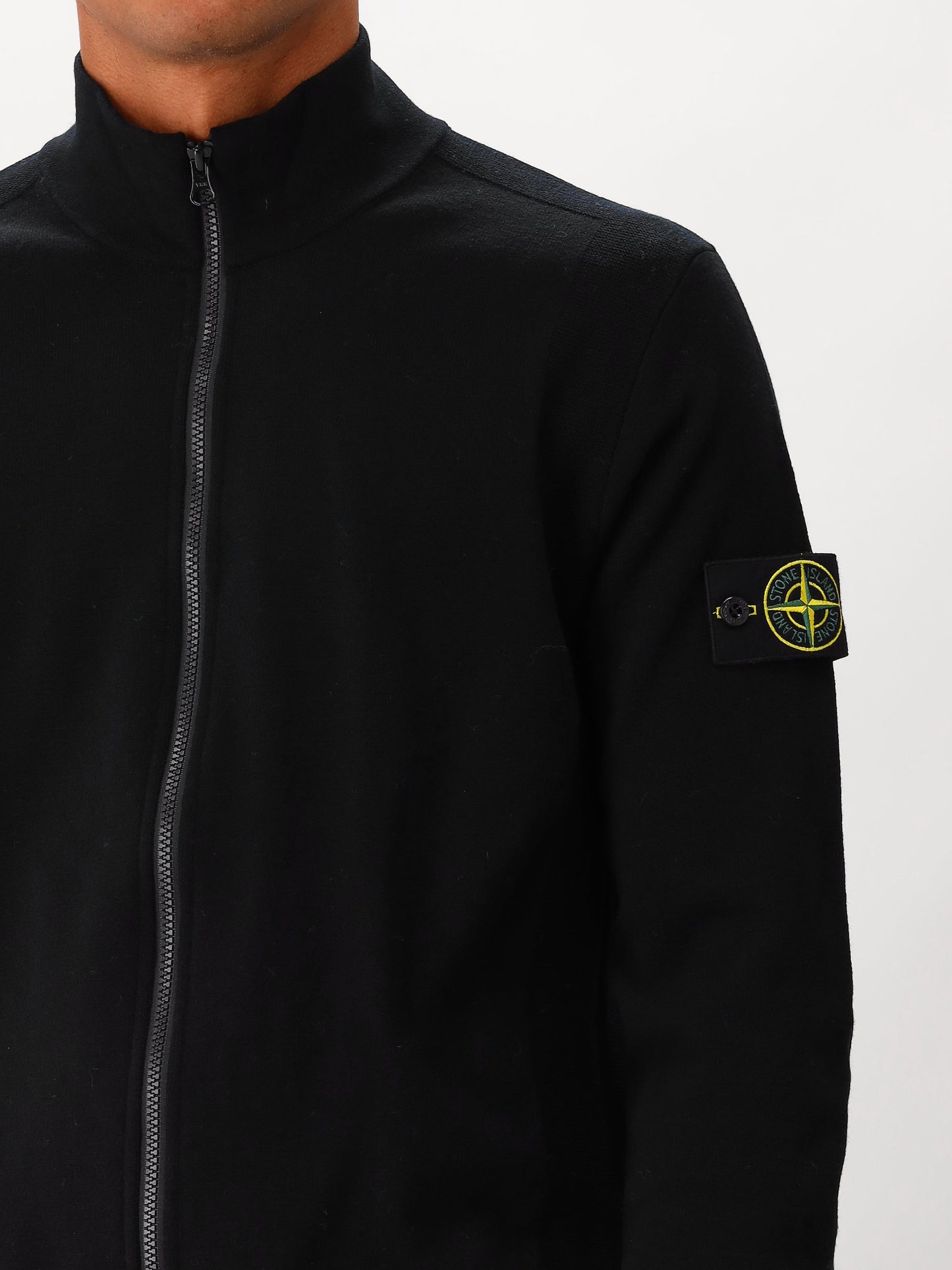 Stone Island Gebreid Vest Zwart