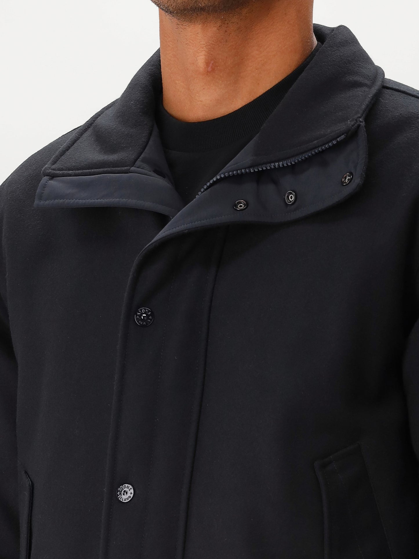 Stone Island Jas Blauw Capospalla Ghost