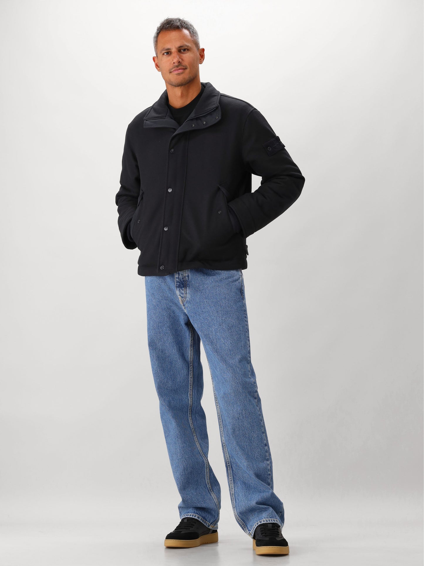 Stone Island Jas Blauw Capospalla Ghost